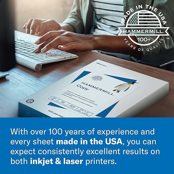 Hammermill Printer Paper, 20 lb Copy Paper, 3 Hole - Image 7