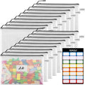 18 Pack A4 Mesh Zipper Pouch Bags, Zipper Pouches of Office Supplies, File Bags by YOPCDJ