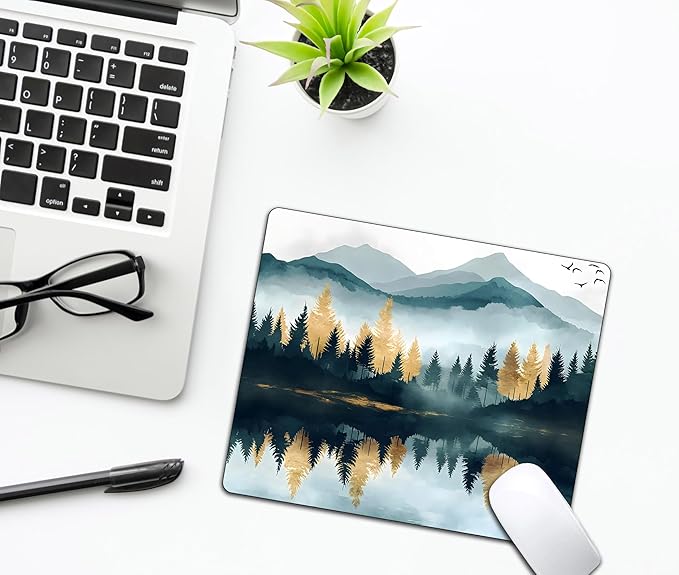 Aesthetics Misty Forest Mountain Mouse Pads - Image 6