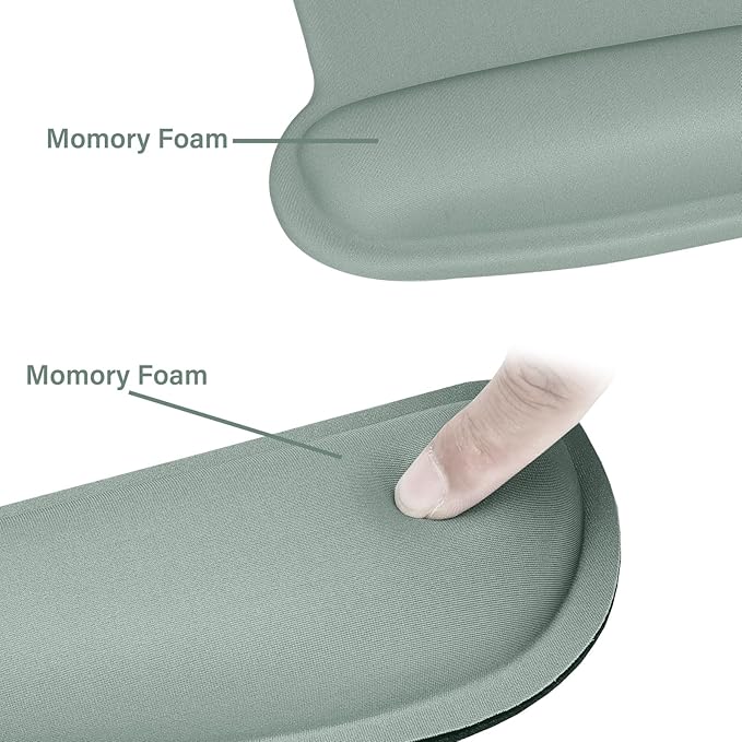 MOSISO Wrist Rest Support for Mouse Pad & Keyboard Set, Ergonomic Mousepad - Image 4