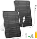 Solar Panel for Security Camera, 5W USB Solar Panel for DC 5V Security Camera by WININMETA