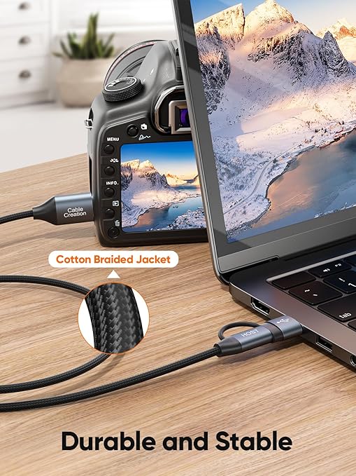 CableCreation USB C Hard Drive Cable 3FT, 5Gbps USB A/C to Micro B, USB 3.0 - Image 5