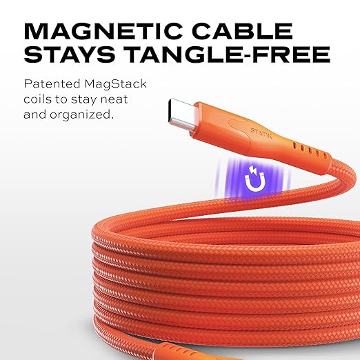 Statik MagStack Pro USB C to USB C Cable, Magnetic Type C Charger Fast Charging - Image 3