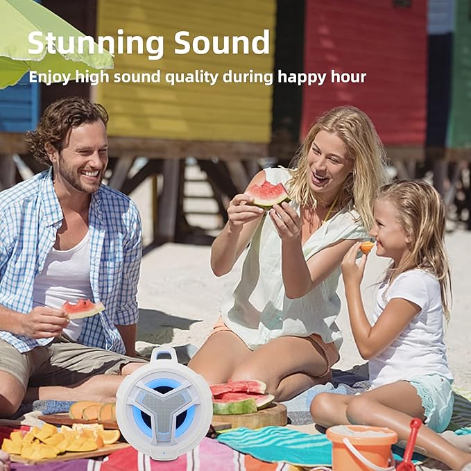 EBODA Bluetooth Shower Speaker, IPX7 Waterproof Portable Wireless Small Speakers - Image 7