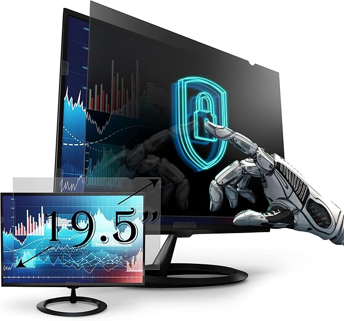 Premium Privacy Screen Filter for 19.5 Inches Desktop Computer Widescreen by EZProScreenProtector