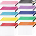 100Pack Mesh Zipper Pouch Bags, Waterproof A4 Letter Size Document Zipper by AUBECO