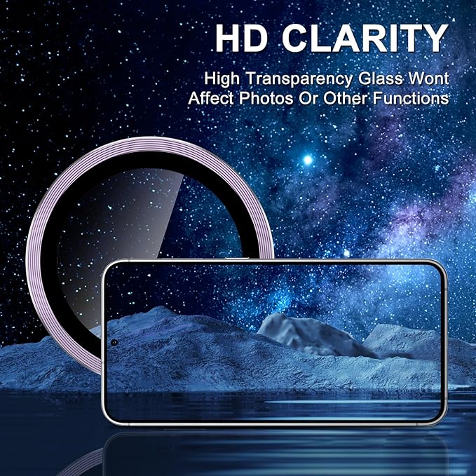 for Samsung Galaxy A35 5G Camera Lens Protector, Individual Metal Ring Tempered - Image 4