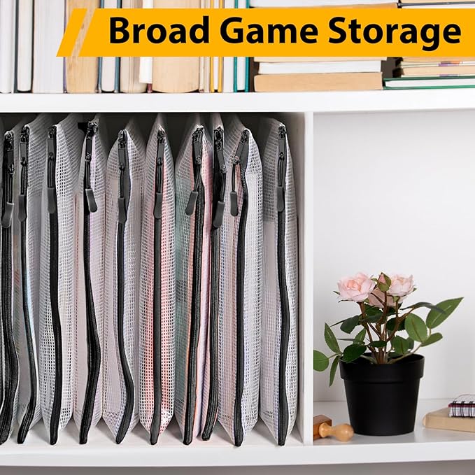 24pcs A4 Mesh Zipper Pouch File Bags, Waterproof Puzzle Bag, Zipper File Bags - Image 4