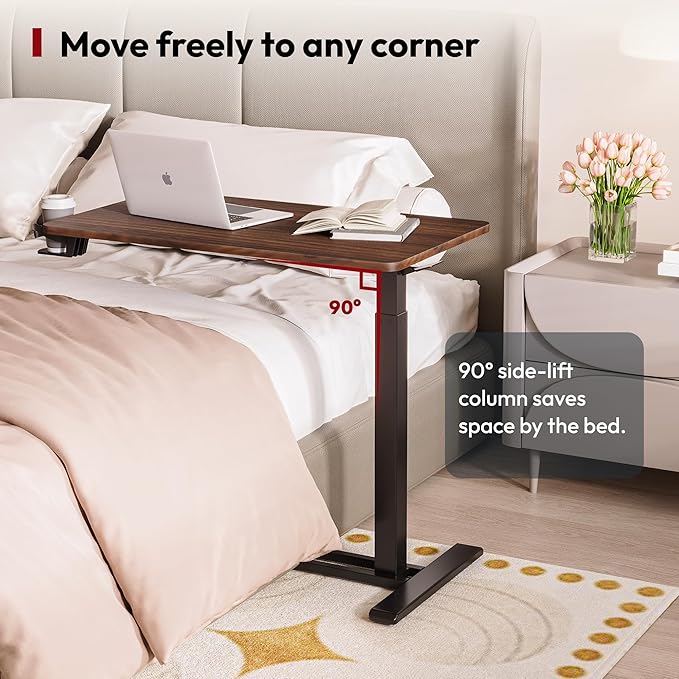 SANODESK Medical Adjustable Overbed Bedside Table - Image 3