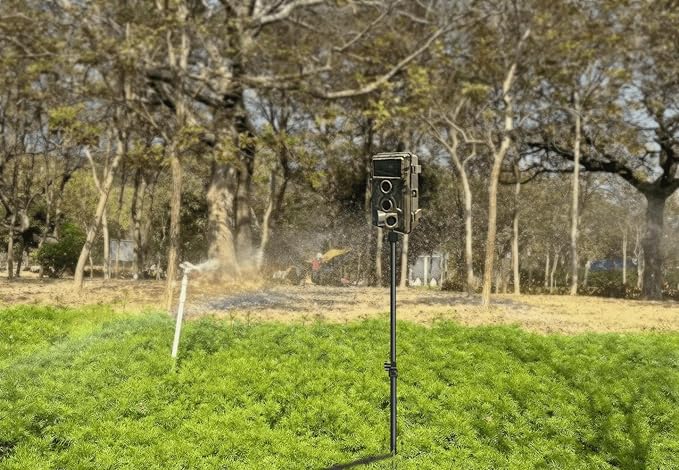 Trail Camera Mount, Height Adjustable & 360° Rotating Stake, Dual-Mode Base - Image 6