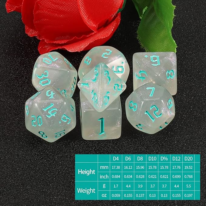 QMAY DND Dice Set -D&D Polyhedral Dice - Image 2