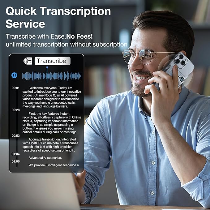 AI Voice Recorder Call Chatgpt, Digital Voice Recorder Support Free Audio - Image 4