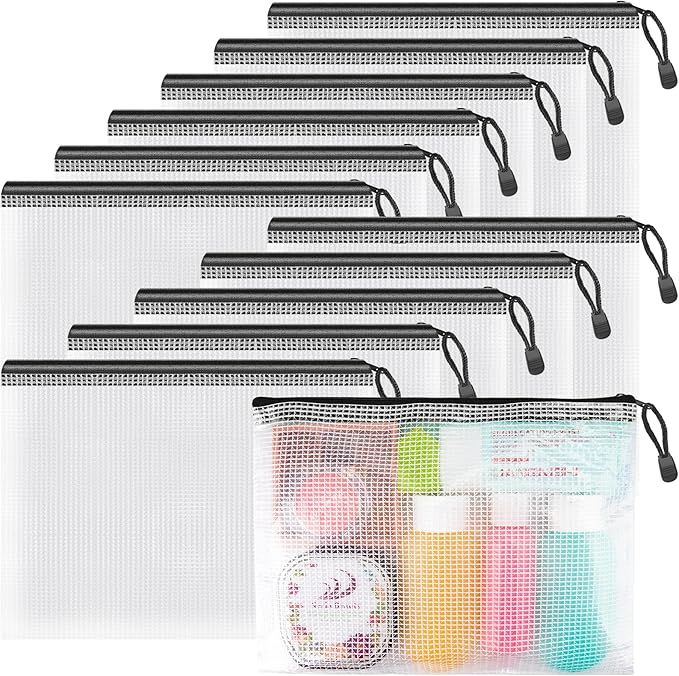 Umriox Small Zipper Pouch, 9.5x7.1 in, Zipper Bags by UMRIOX