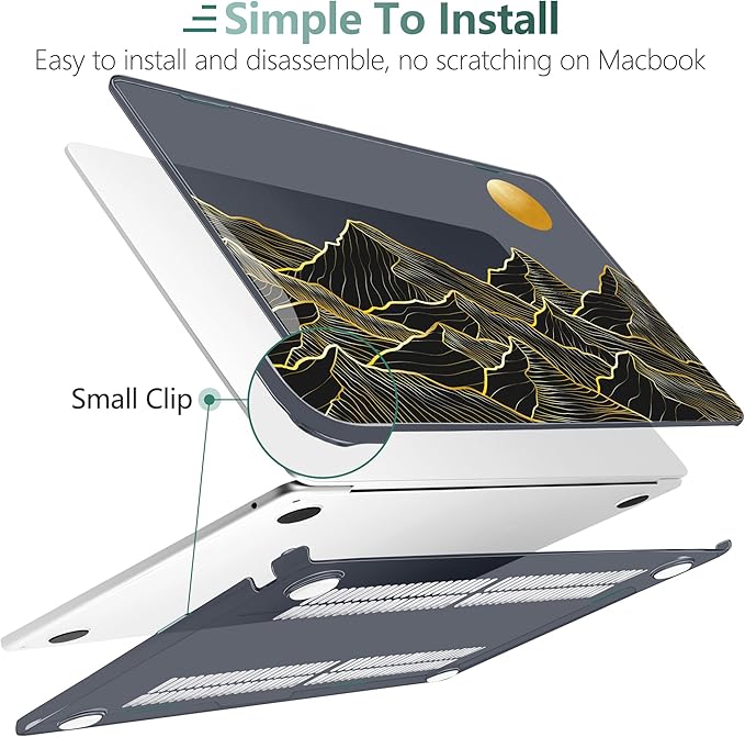 TWOLSKOO for M4 MacBook Air 13.6 inch Case 2025-2022 Release M4 A3240 M3 A3113 - Image 3