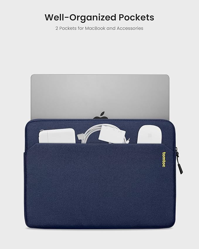 tomtoc Slim Laptop Sleeve Case for 13-inch New MacBook Air M4/A3420 M3/A3113 - Image 2