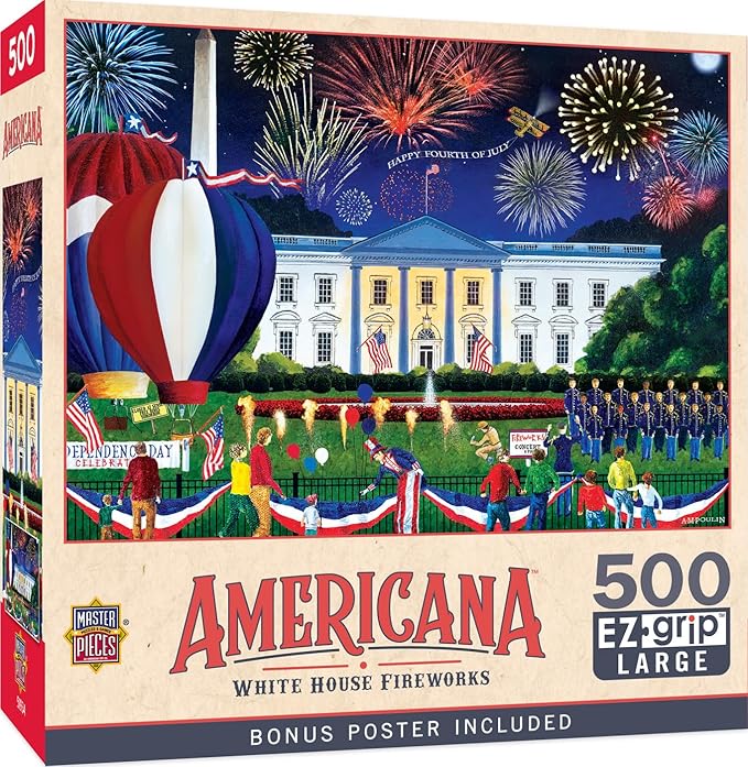 Masterpieces - 500 Piece Jigsaw Puzzle, Large EZ Grip Shapes, Fun by MasterPieces
