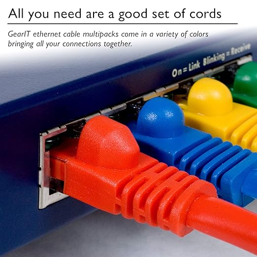 GearIT 24-Pack, Cat5e Ethernet Patch Cable 3 Feet - Image 8