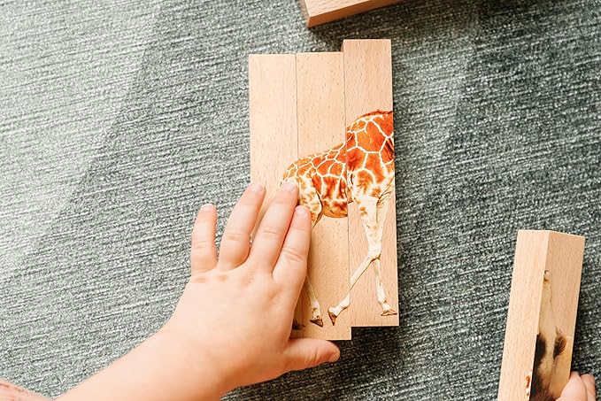Wooden Animal Chunky Puzzles for Toddlers 2+ Years - Image 5