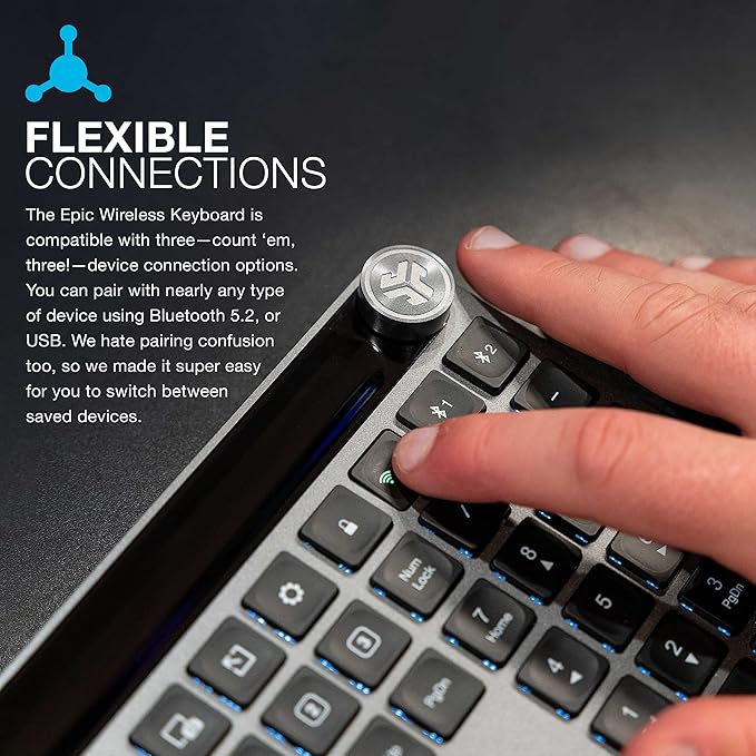 JLab Epic Work Bundle, Epic Wireless Keyboard and Epic Wireless Mouse - Image 4