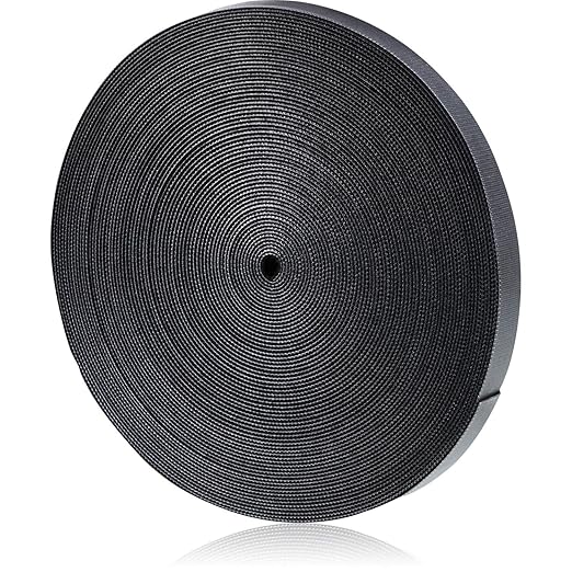 WILLBOND 3/4 Inch x 90ft Fastening Tape Cable Ties Reusable Fastening Nylon by Willbond+Technology+Limited