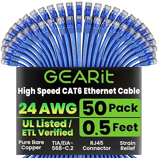 GEARit Cat 6 Ethernet Cable Pack by GEARit