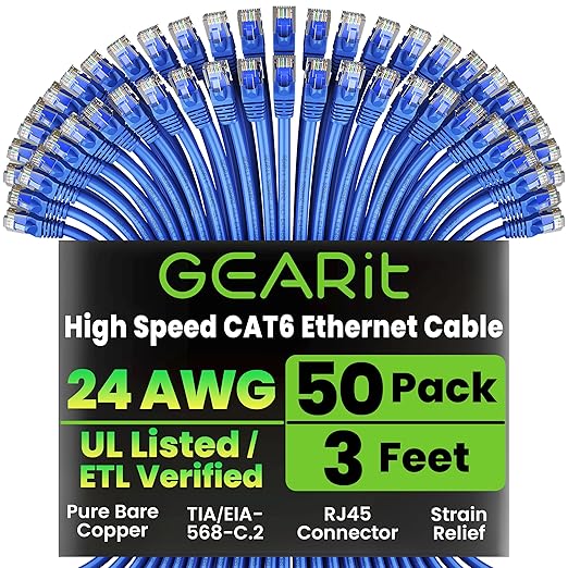 GEARit Cat 6 Ethernet Cable Pack by GEARit