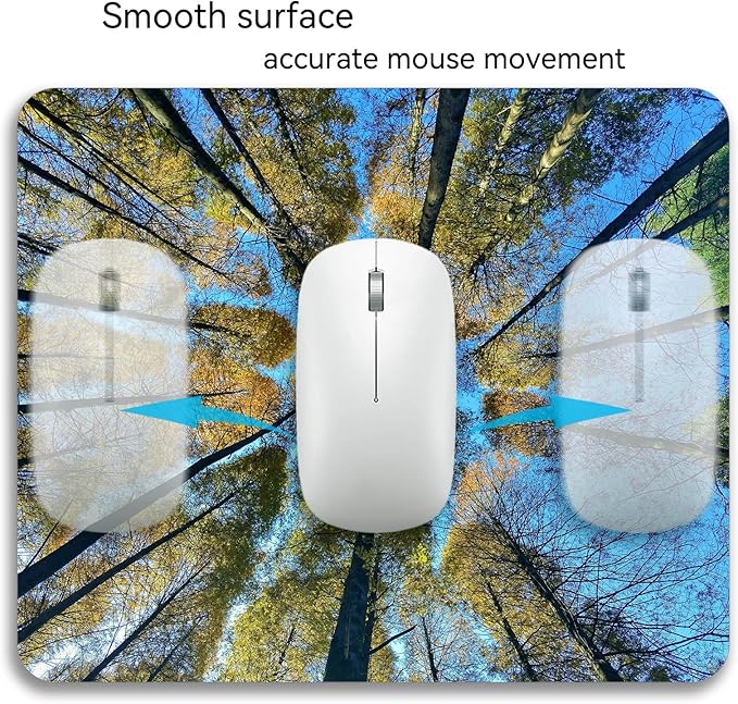 The Trees Under Blue Sky Mouse Pad Mat Rectangle Non-Slip Rubber Mousepad - Image 6
