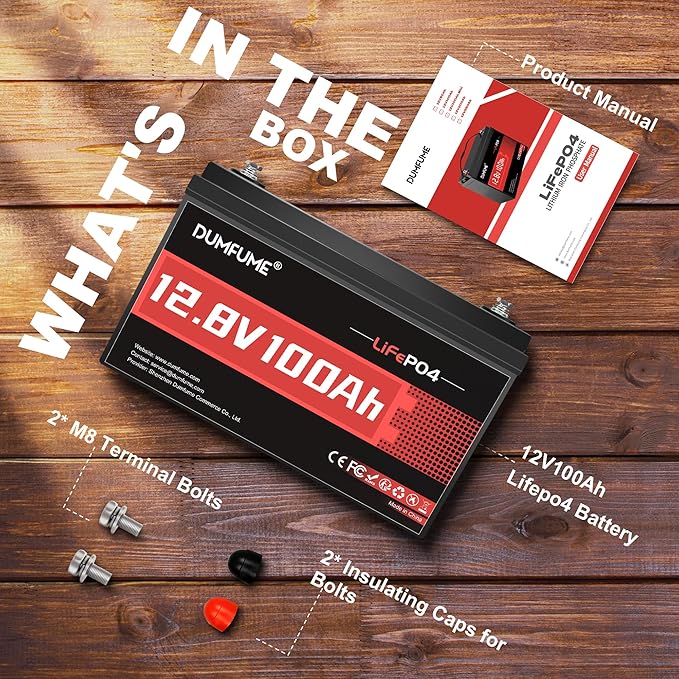 2 pack 12V 100Ah LiFePO4 Lithium Battery Built-in 100A BMS, 6000+ Cycles - Image 7