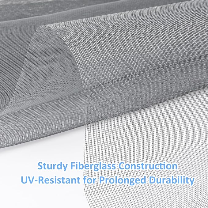 48"x102" Window Screen Mesh, Fiberglass Window Screen, Screen Door Mesh - Image 3