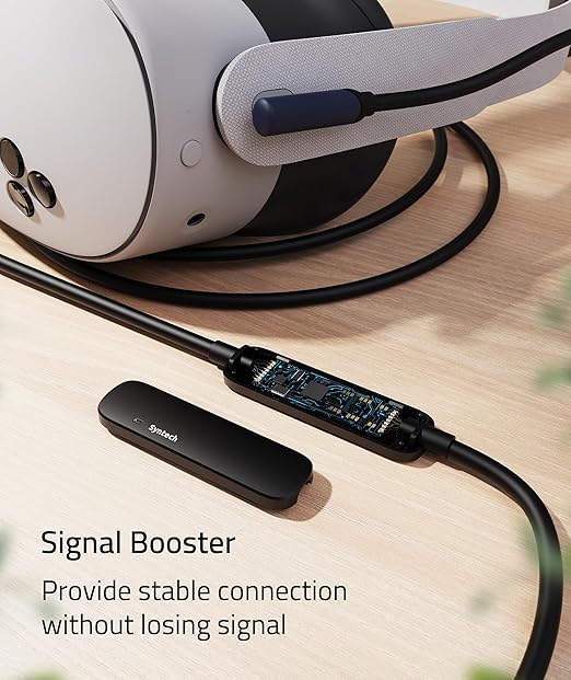 Syntech Link Cable 26 FT with Signal Booster Compatible with Meta/Oculus Quest 3 - Image 2