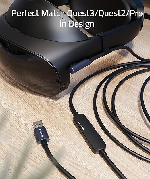 Syntech Link Cable 33 FT with Signal Booster Compatible with Meta/Oculus Quest 3 - Image 3