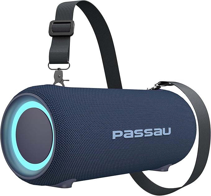 Passau Portable Bluetooth Speakers 40W Peak Loud Stereo Sound, Passive by Passau
