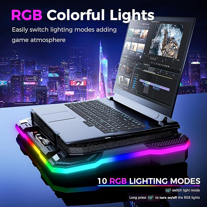 AICHESON Gaming RGB Laptop Cooling Pad - Image 3