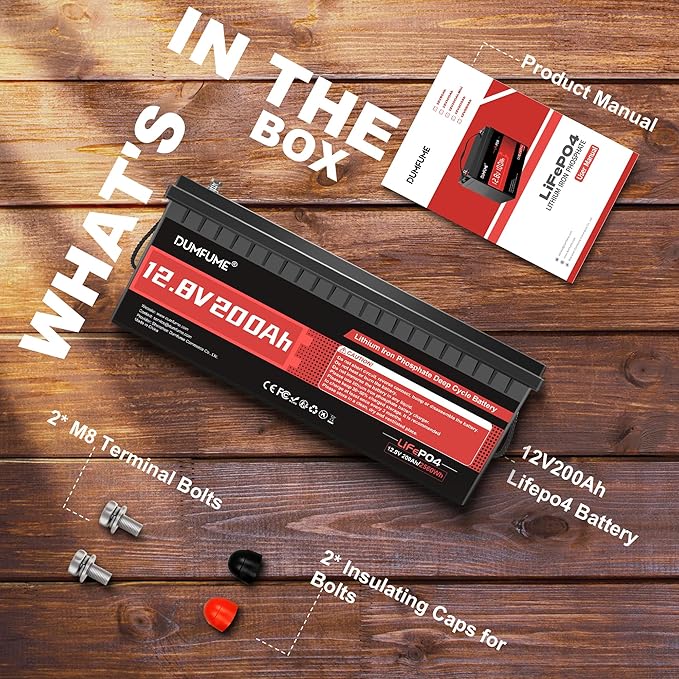 2 pack 12V 200Ah LiFePO4 Battery, 2560Wh Deep Cycle Lithium Iron Phosphate - Image 5
