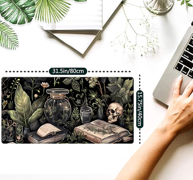 Cute Skull Desk Mat Dark Academia Desk Matt - Image 2