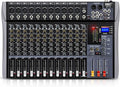 Pro DJ Mixer 12-Channel Audio Console by Froket