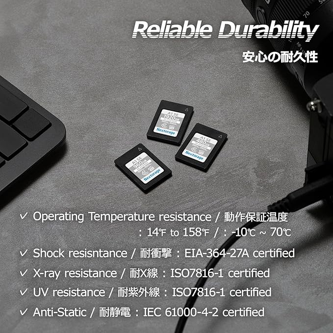 Nextorage 480GB CFexpress Type A VPG200 Japanese Brand Max. Write Speed 950MB/s - Image 5