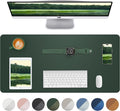 Leather Desk Pad Blotter, Mouse Pad, Office Desk Mat, Non-Slip PU Leather Desk by AFIING