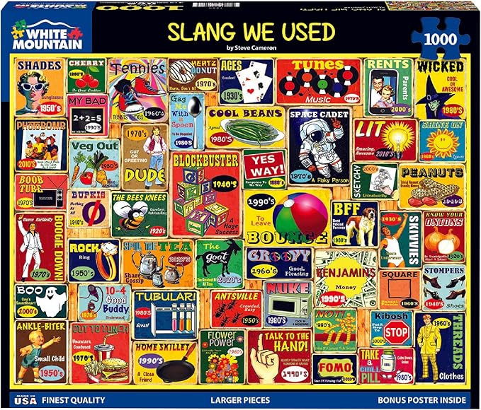 White Mountain Slang We Used Jigsaw Puzzles 1000 Pieces - Image 2