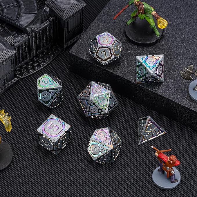 DND Metal Dice Set, Polyhedral Dice Set - Image 5