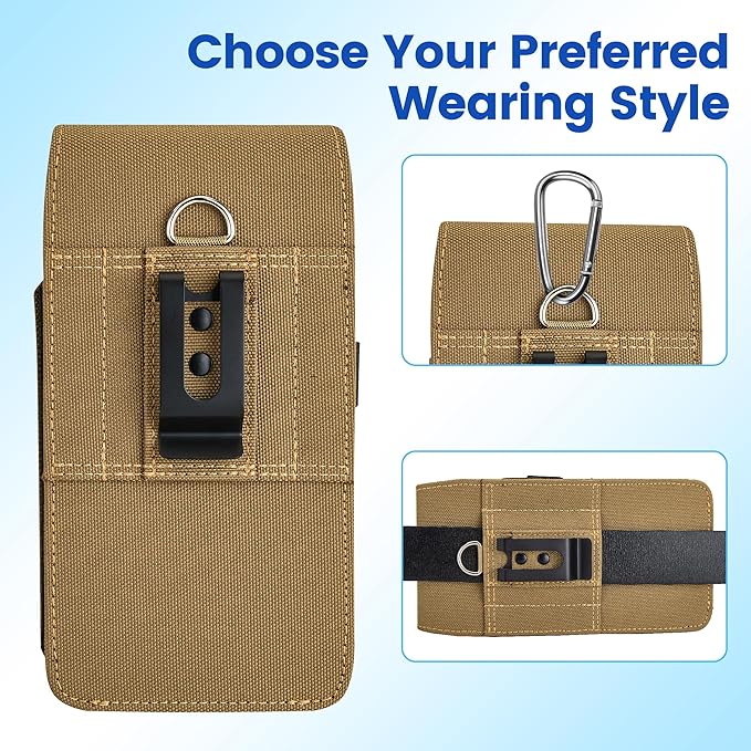 BECPLT for iPhone 17 Pro 17 16/15/14/13/12/11 Pro Belt Case Nylon Phone Holster - Image 4