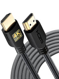 PowerBear 4K HDMI Cable 25 ft High Speed, Braided Nylon & Gold Connectors by PowerBear
