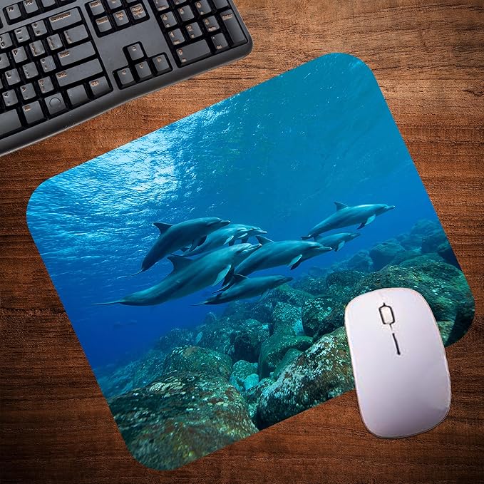 Coastal Shoreline Waves Sandy Beach Theme Mouse Pad Mat Mousepad - Image 4