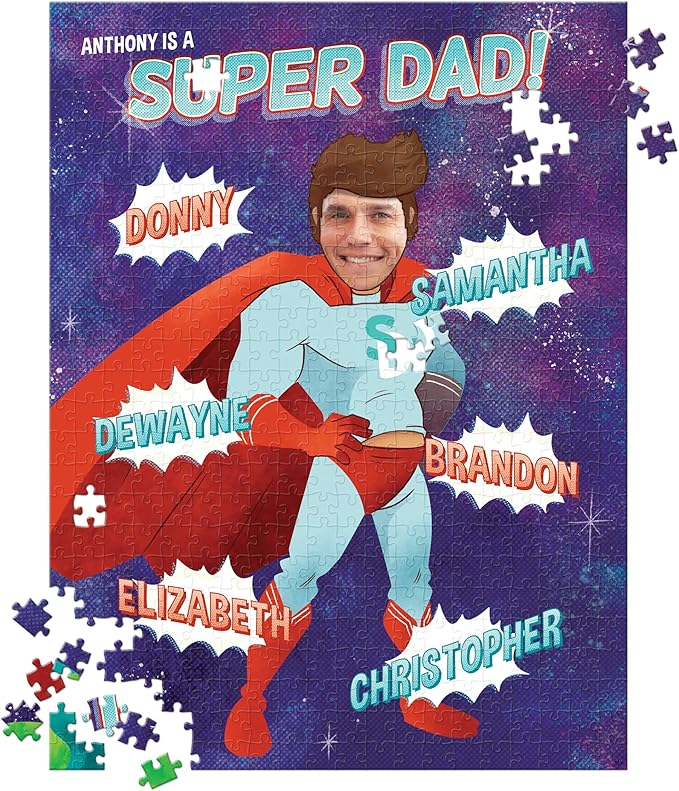 My Super Dad Personalized Puzzle – 500 Pieces by ISeeMePersonalizedChildrensBooks
