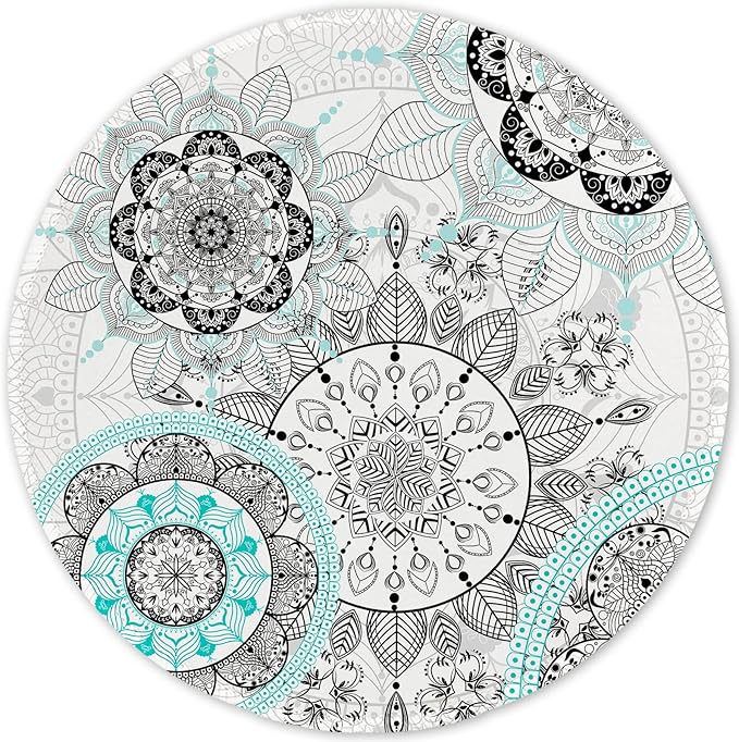 ITNRSIIET Round Mouse Pad with Stitched Edge Premium-Textured Waterproof by +ITNRSIIET