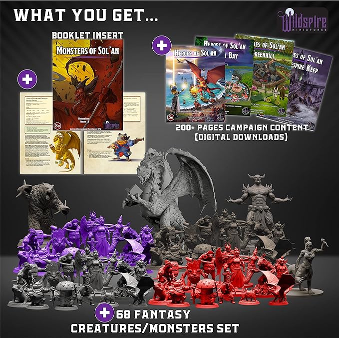 Fantasy Monsters & Bookish Dragon - Image 2