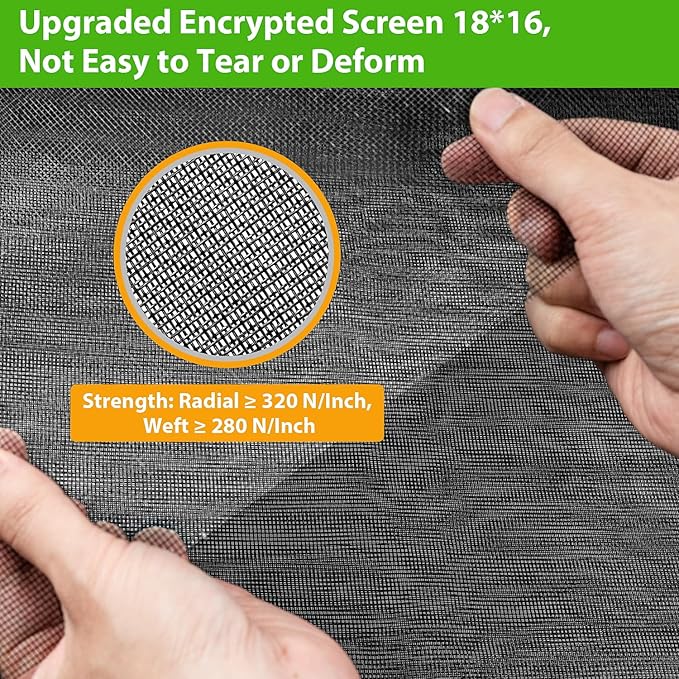 Ouskr Replacement Window Screens Roll, 48 inch x 100 feet Durable Window Screen - Image 4