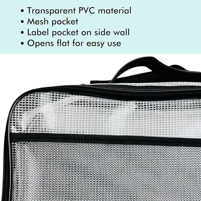 4PC Large Mesh Storage Bag for Board Games, Zippered Bags for Organization - Image 5