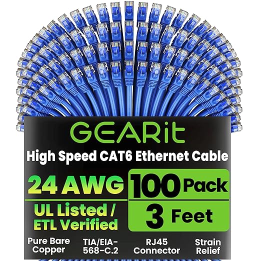 GEARit Cat 6 Ethernet Cable Pack by GEARit