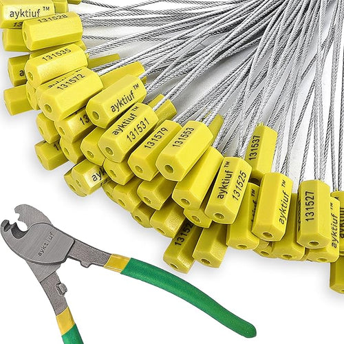1200 Pieces Security Cable Seals, Metal Number security tags by Unknown